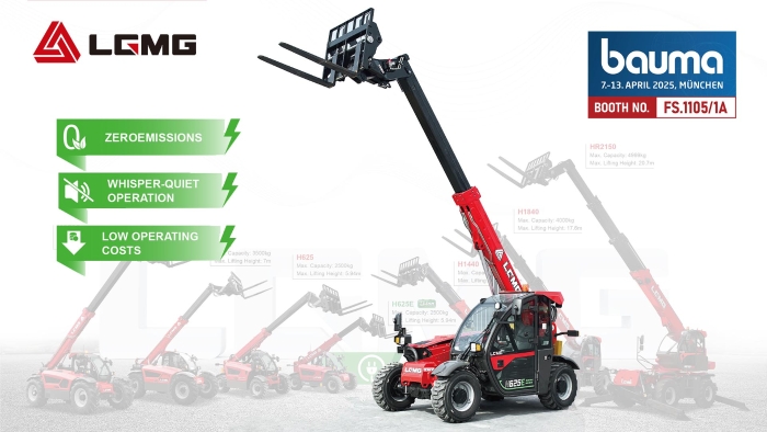 LGMG introduces the first green telehandler H625E