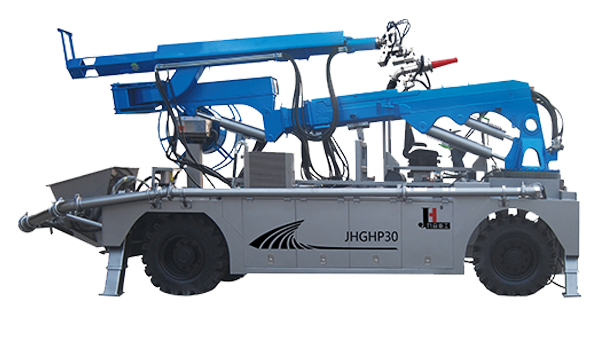 Jiuhe JHGHP30 Engineering chassis wet shotcrete machine